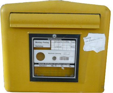 Der deutsche Briefkasten in Le Mans, Avenue de Paderborn